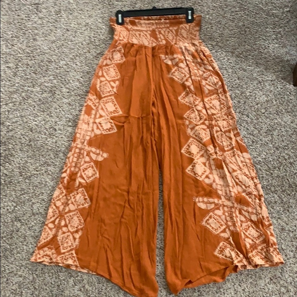 Free People flowy wide leg pants